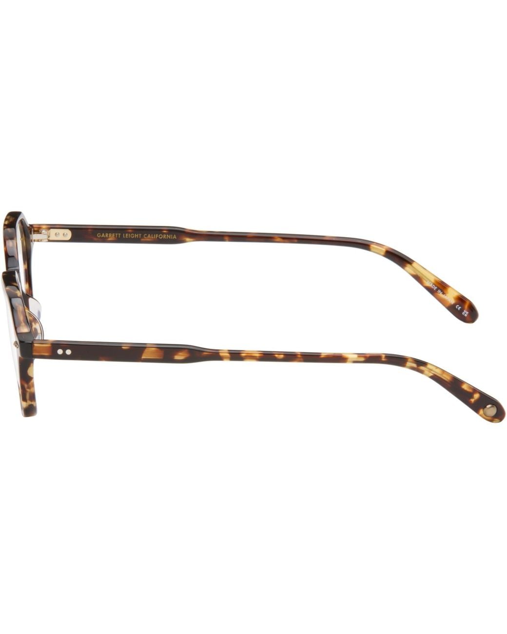 Garrett Leight White Galloway Non-Prescription Glasses for men