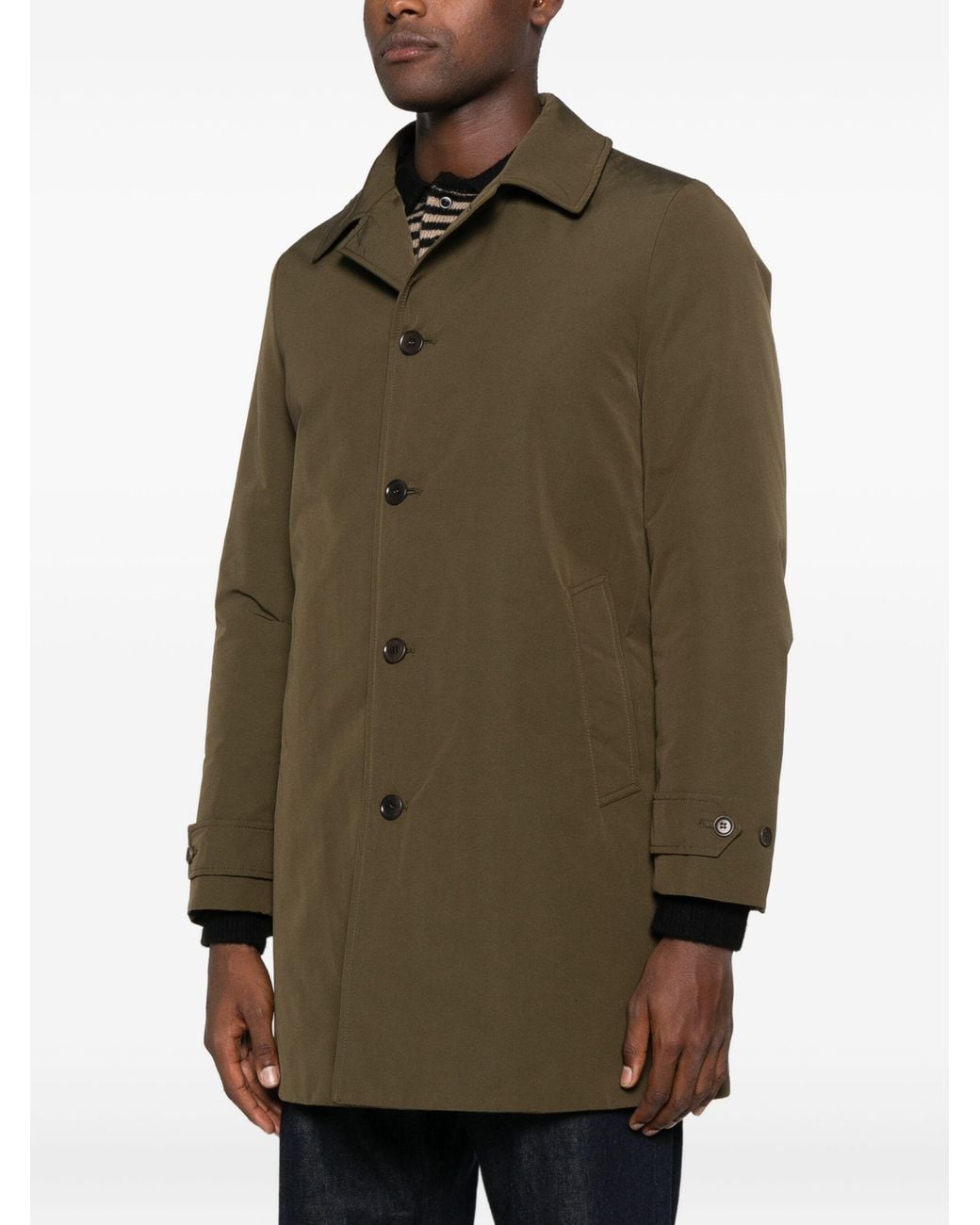 Aspesi Green Button-Up Jacket for men