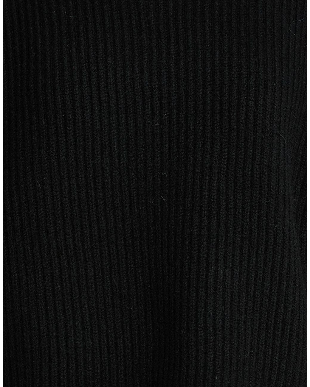 Marni Black Solid-Color Wool Knit Sweater