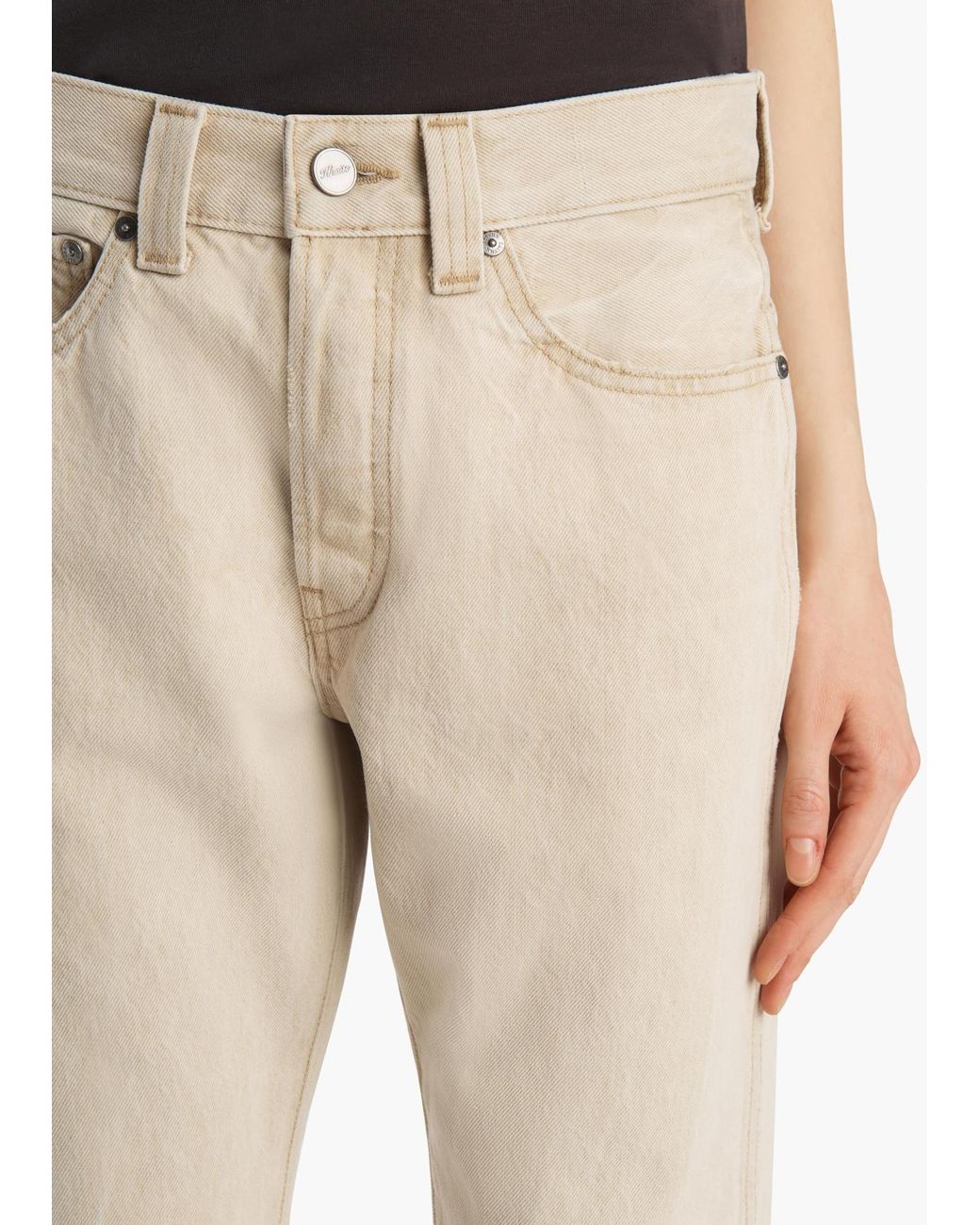 Khaite Natural Callum Straight-Leg Jeans