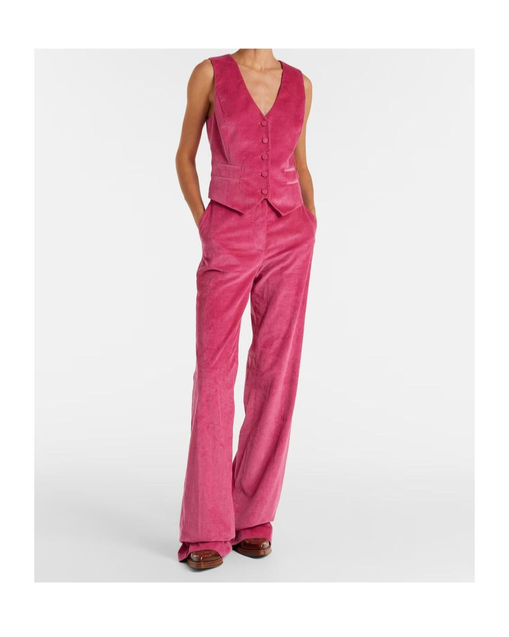 Gabriela Hearst Pink Sleeveless Vest