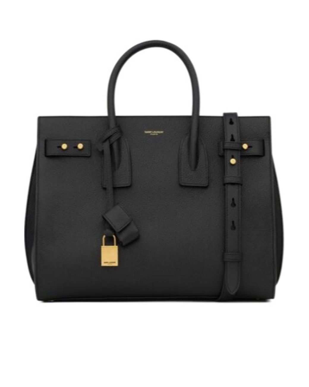 Saint Laurent Black Sac De Jour Small Tote Bag