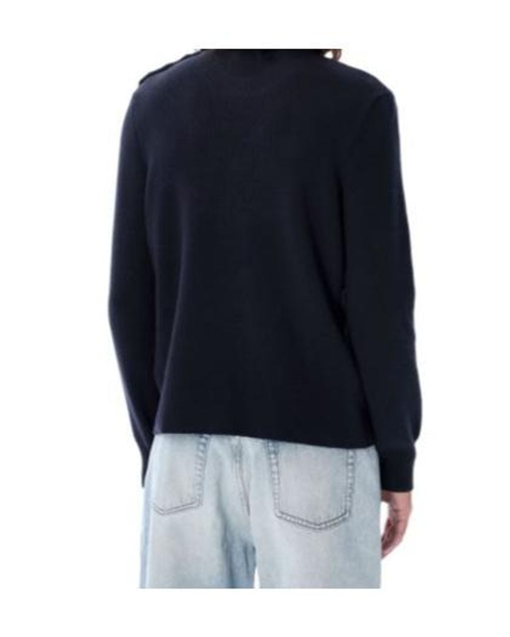 AMI Blue Ami Sailor Crewneck Jumper for men