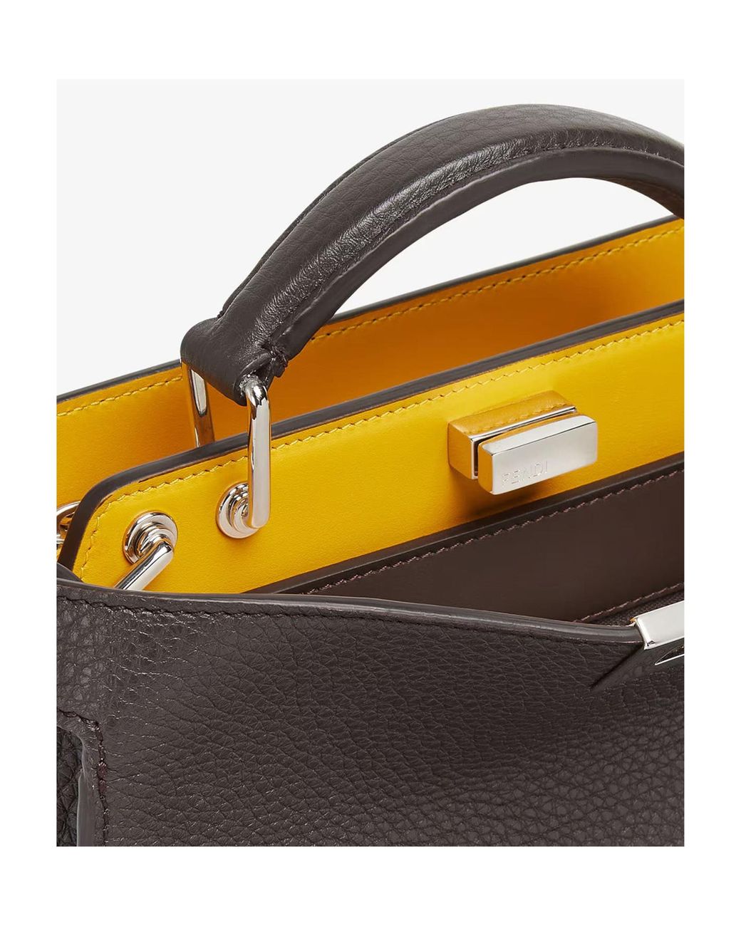 Fendi Black Peekaboo Iseeu Mini Tote Bag for men