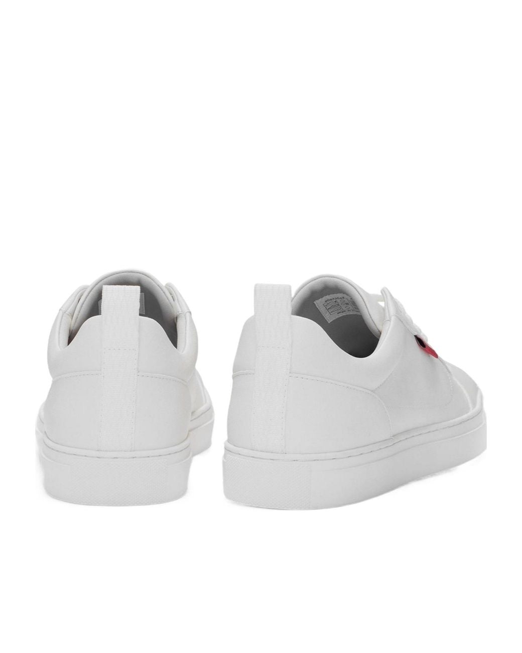 Boss White Lowtop Casual Sneakers for men