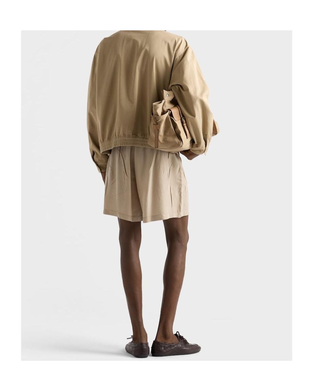 Prada Natural Cotton Bomber Jacket for men