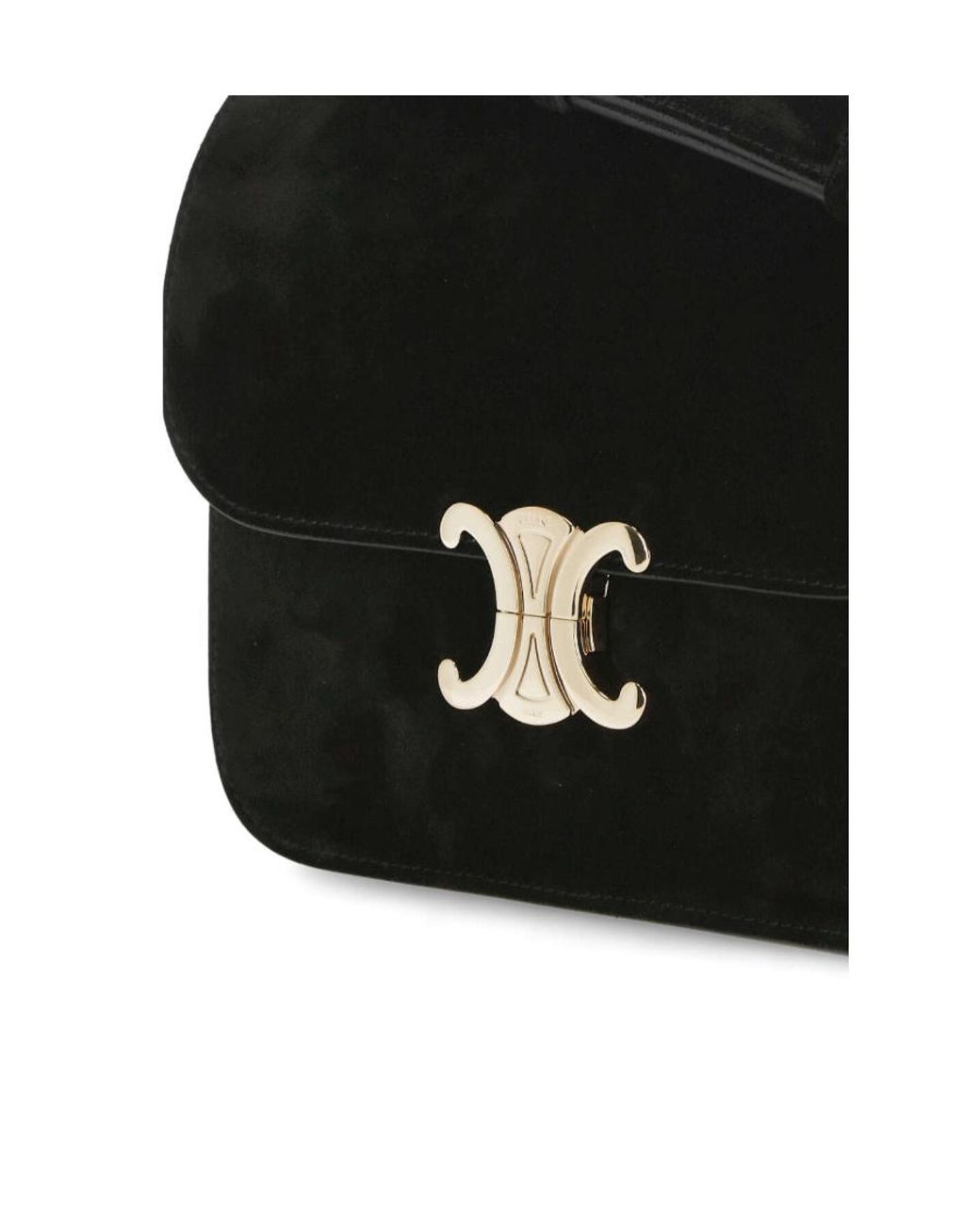 Céline Black Flip Shoulder Bag