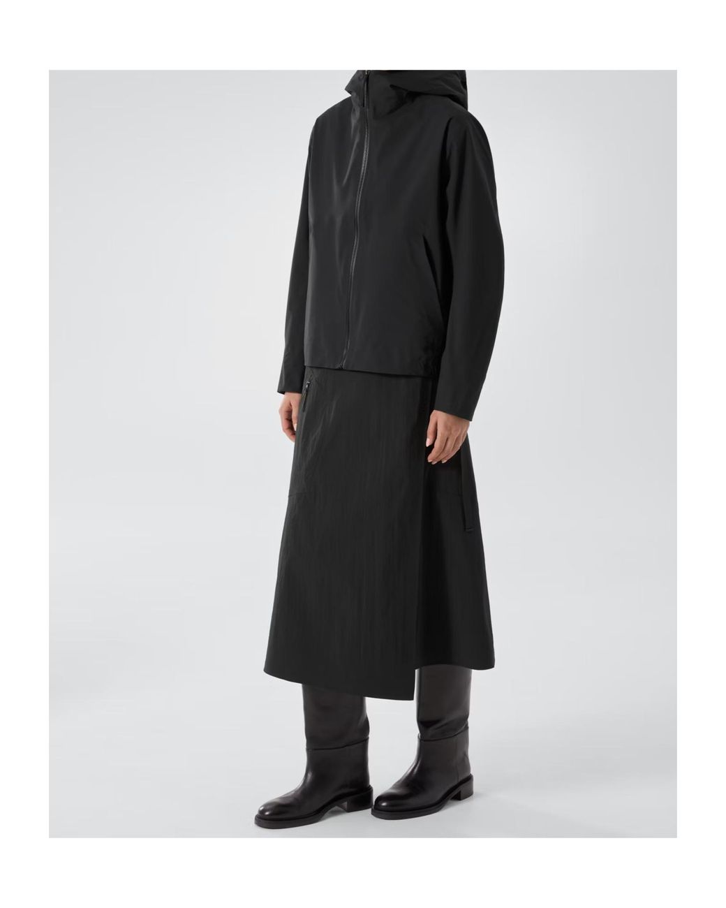 Veilance Black Asset Sl Hooded Jacket