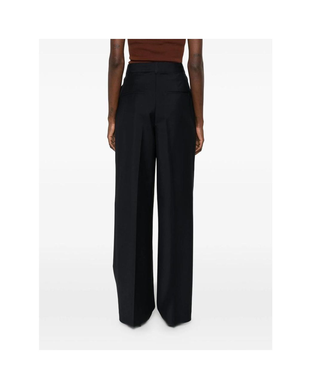 Rohe Black Casual Pants With Belt Loops