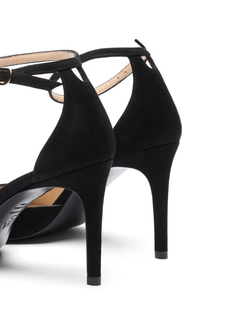 Stuart Weitzman Black Stuart Power Strap 85
