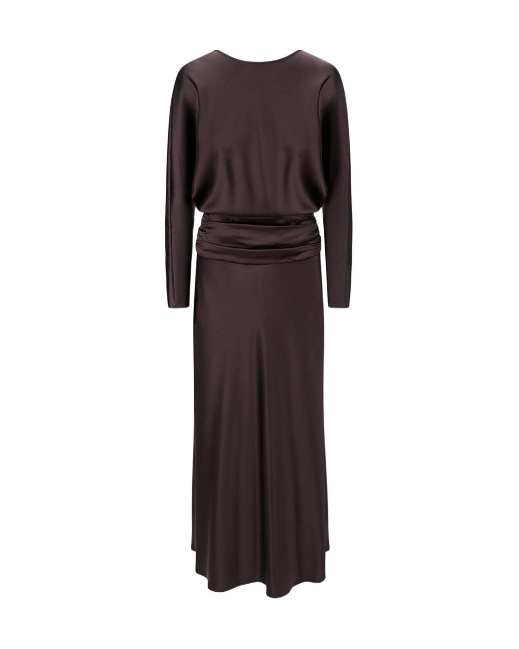 Staud Brown Long Sleeve Dress