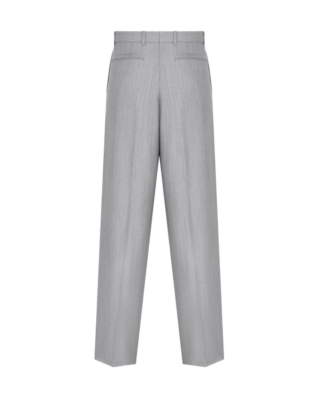 Dior Gray Homme Regular Fit Straight-Leg Trousers for men