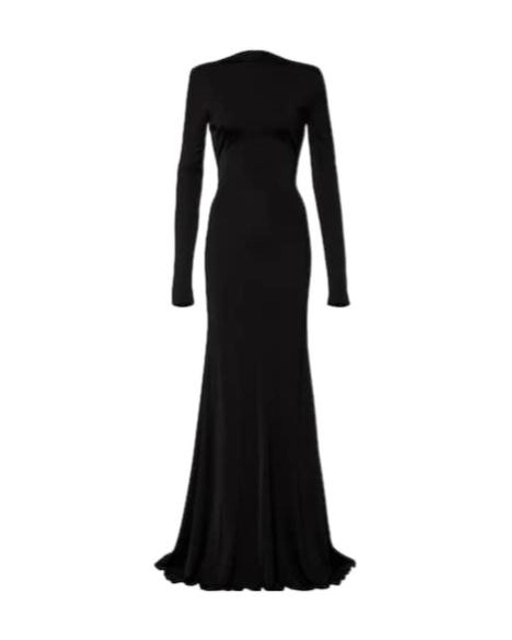 David Koma Black Gathered Jersey Gown