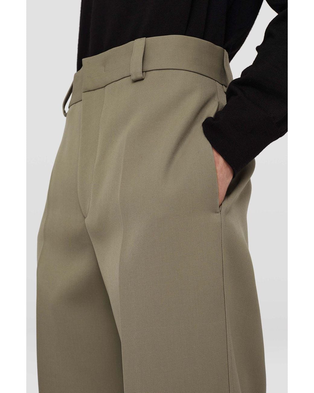Jil Sander Gray Straight-Leg Tailored Trousers for men