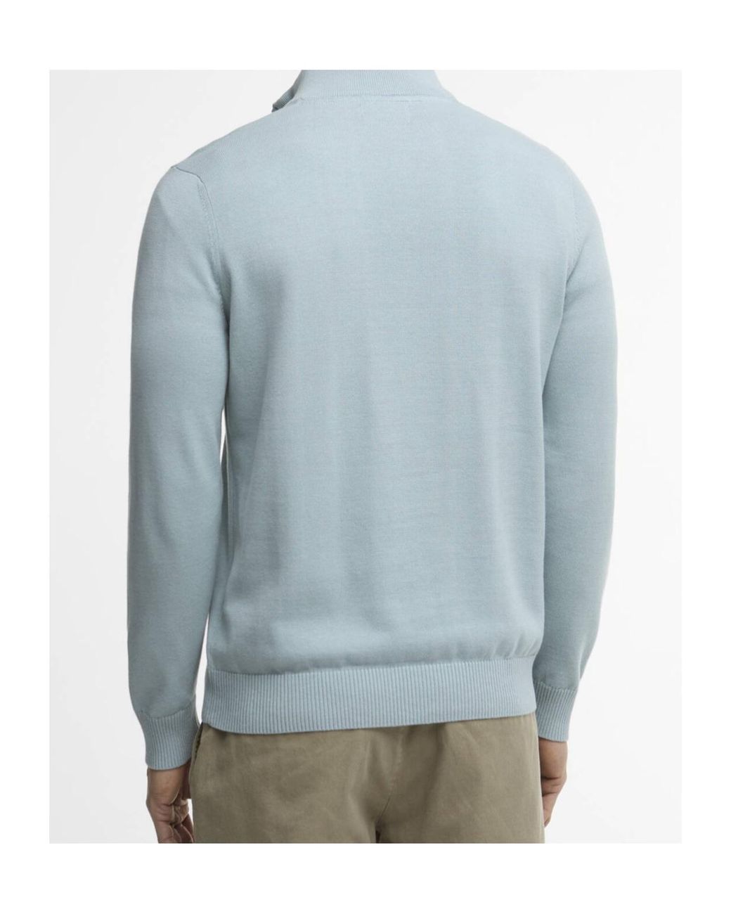 Barbour Blue Lingwood Half-Zip Sweater for men