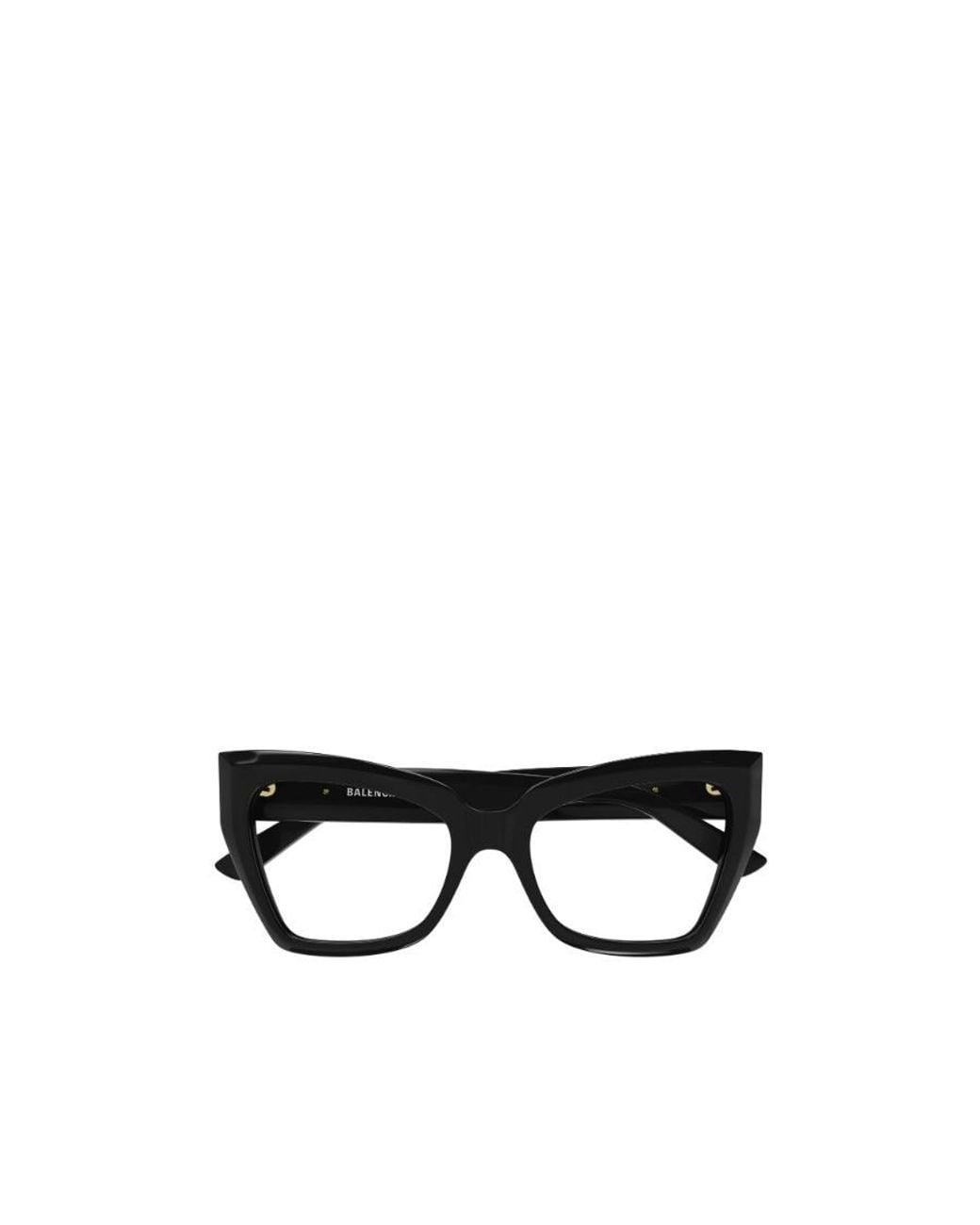 Balenciaga White Eyewear Cat Eye Frame Glasses