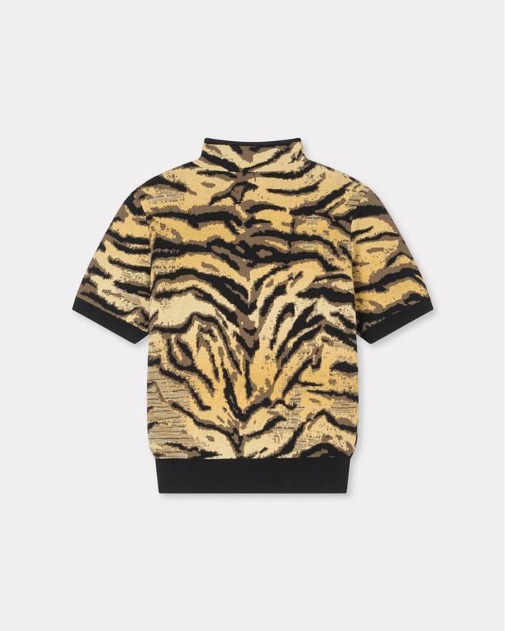 KENZO Metallic Mock Neck Top