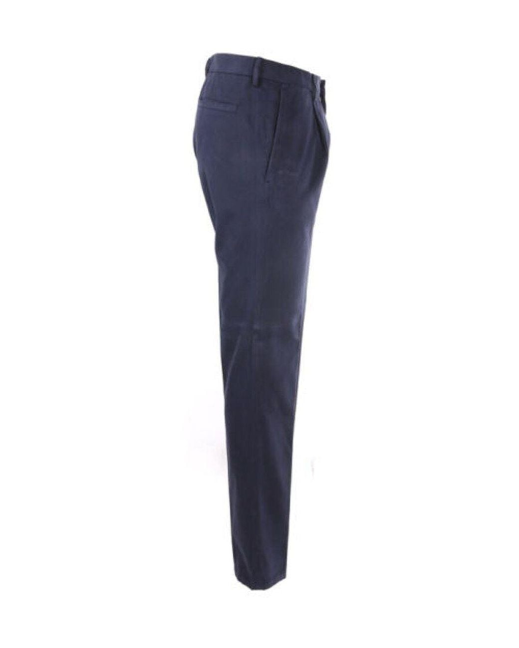 Zegna Blue Slim-Fit Casual Pants for men