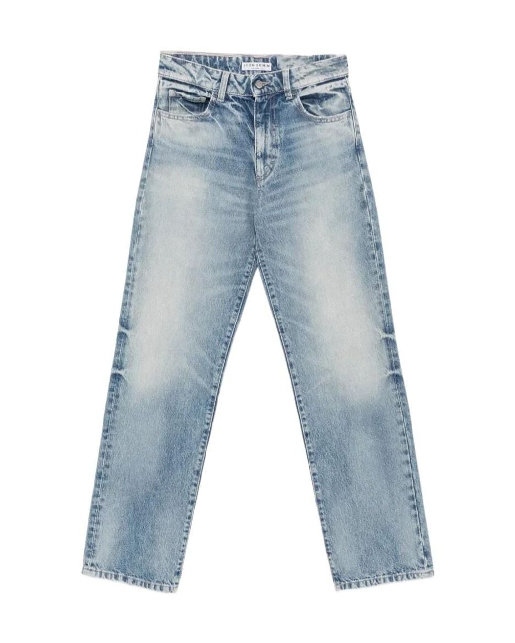 ICON DENIM Blue Didy Straight-Leg Jeans