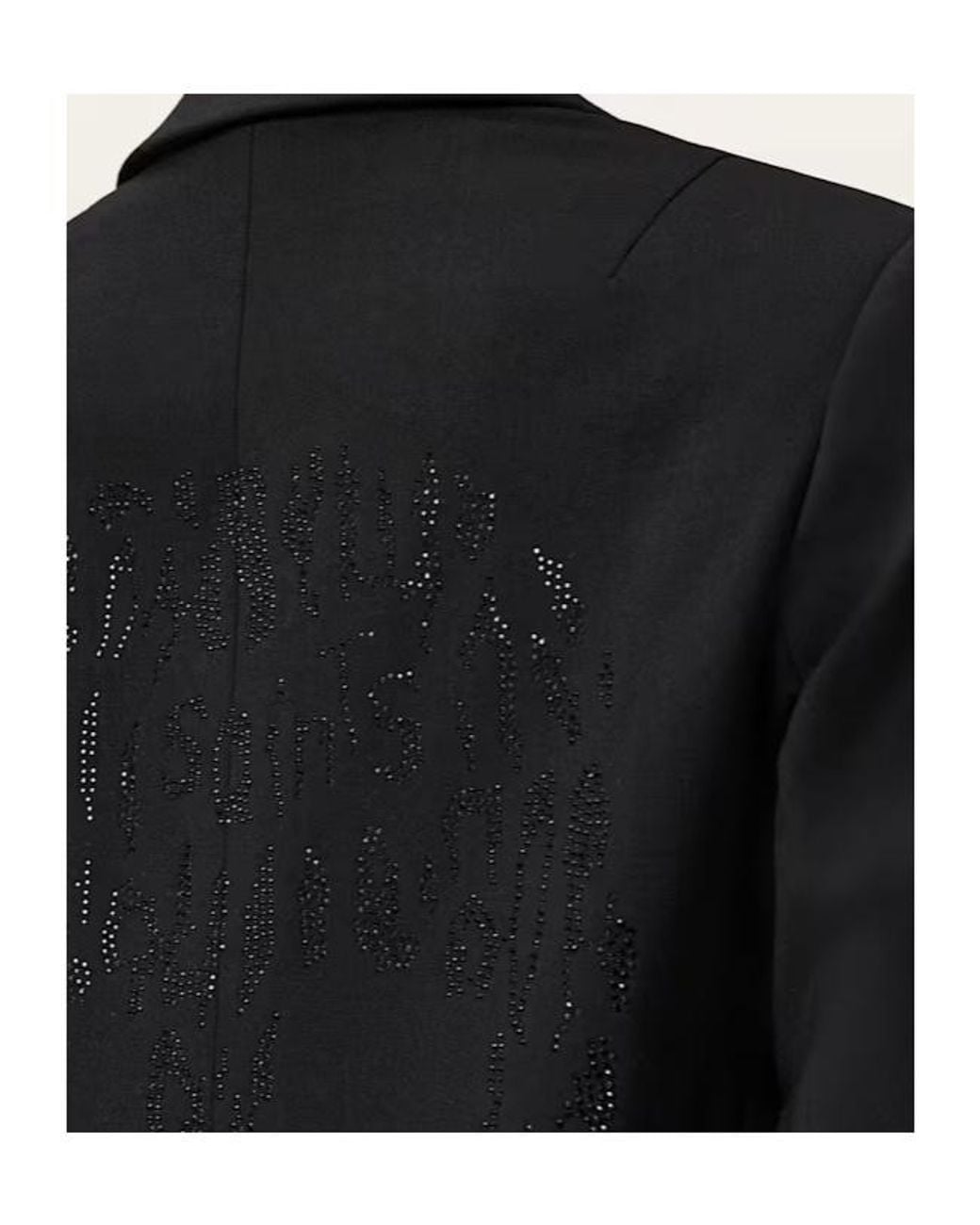 AllSaints Black Ottie Relaxed Skull Blazer