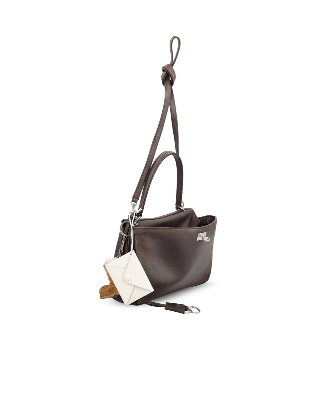 Balenciaga Brown Small Rodeo Top Handle Bag