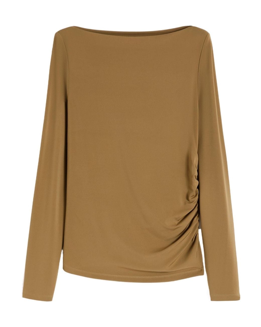 Max Mara Natural Gomma Ruched Top