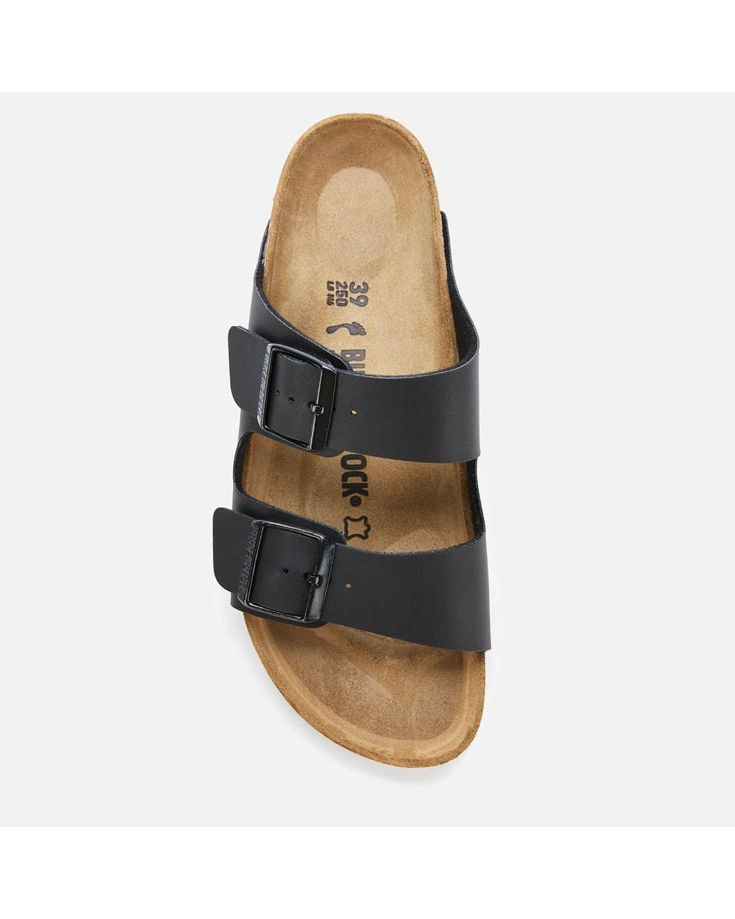 Birkenstock Black Two-Strap Slide Sandals