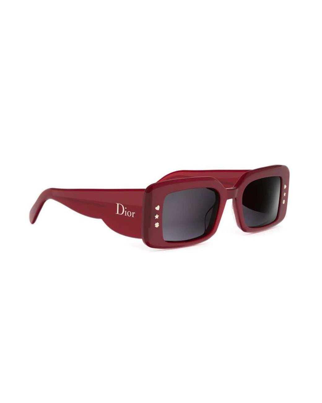 Dior Pink Eyewear Luckycharms S1I Shiny Rectangular Frame Sunglasses