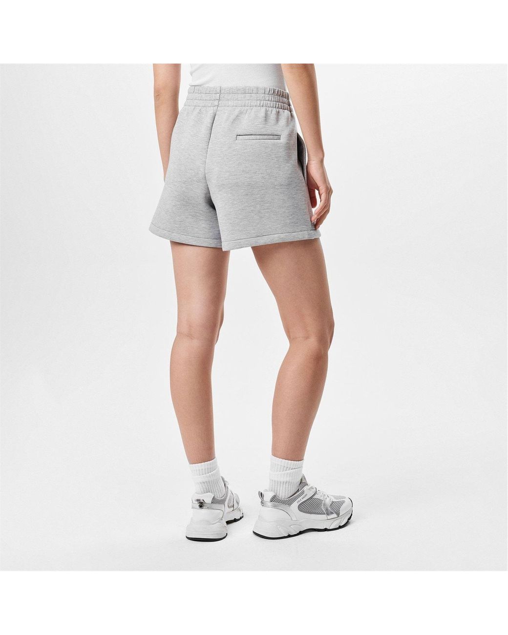 Anine Bing Gray Elastic Waist Shorts