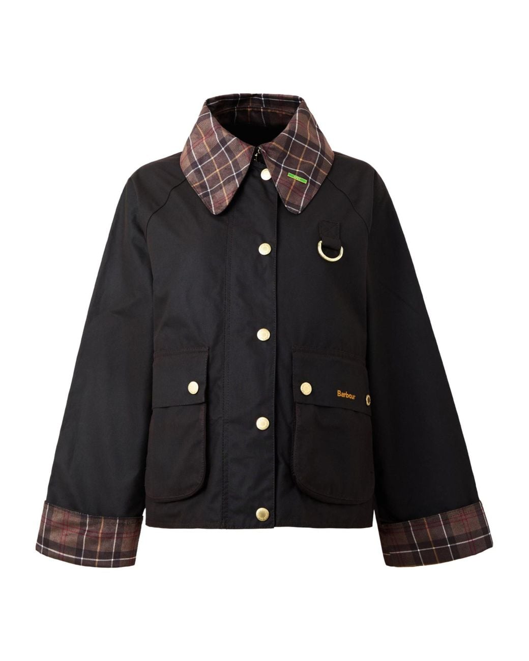 Barbour Black Short Wax Utility Jacket