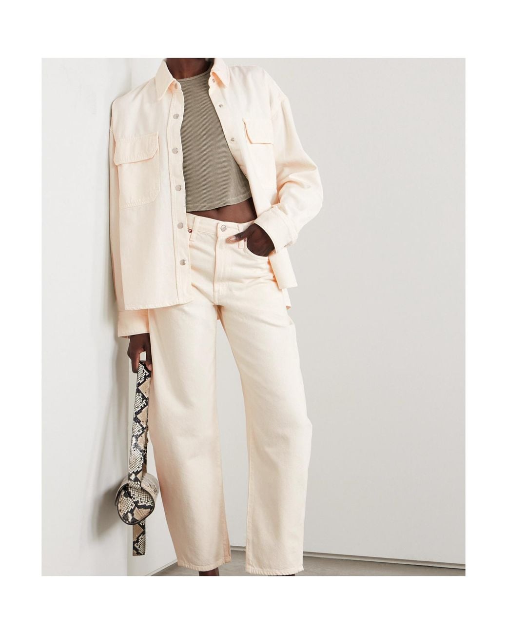 Agolde Natural Long Sleeve Shirt