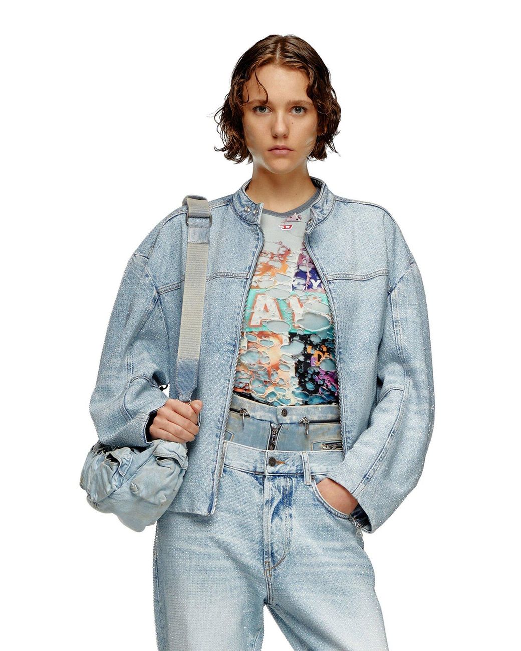 DIESEL Blue De-Marge Denim Jacket