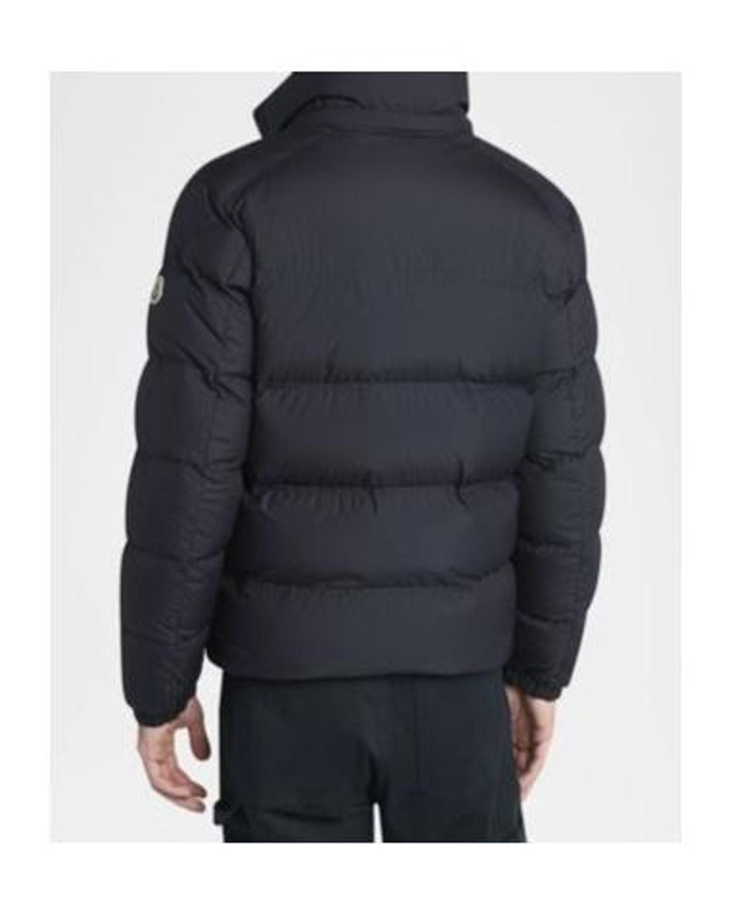 Moncler Blue Logo Patch Zip-Up Jacket for men