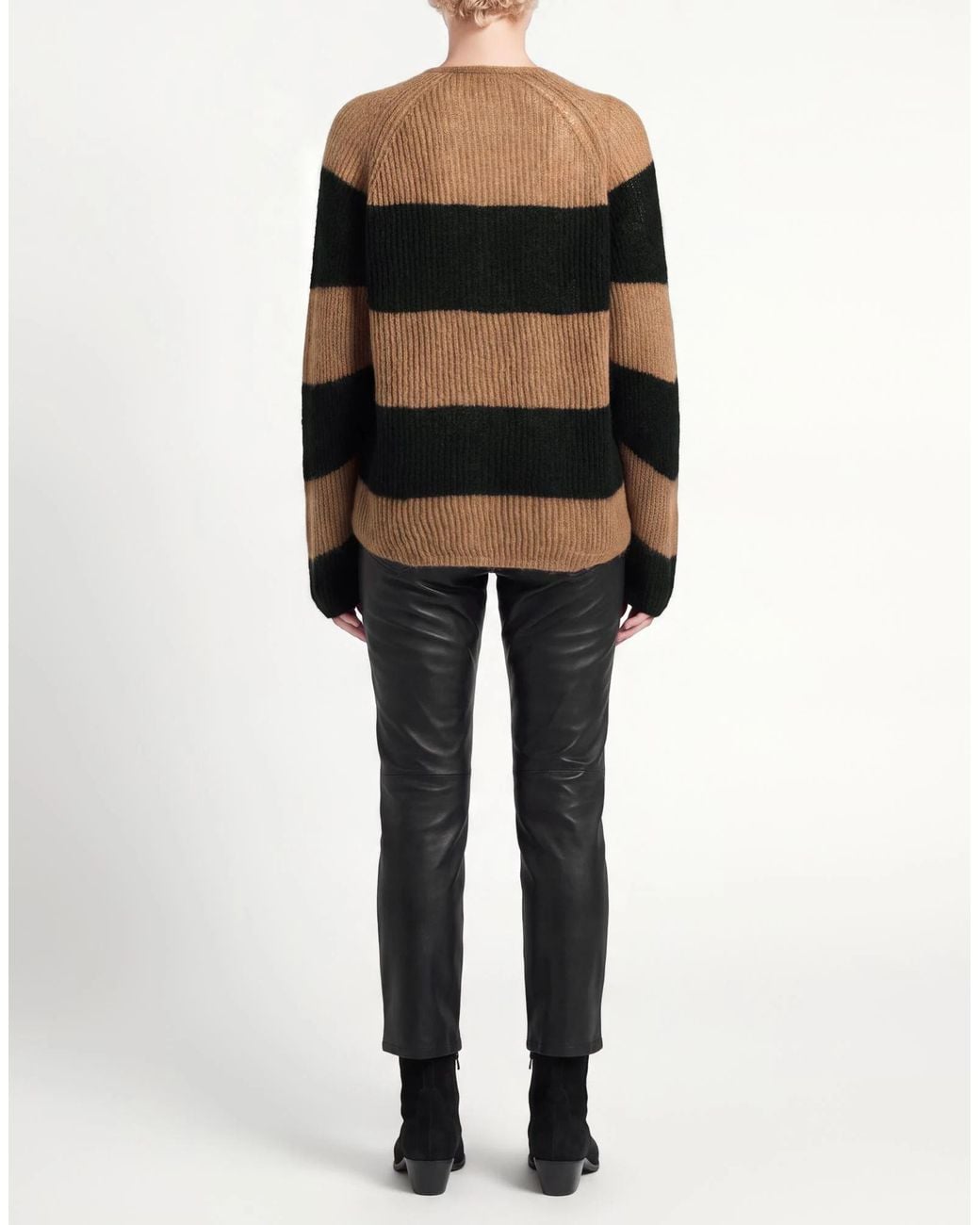 Max Mara Black Striped Knit Top