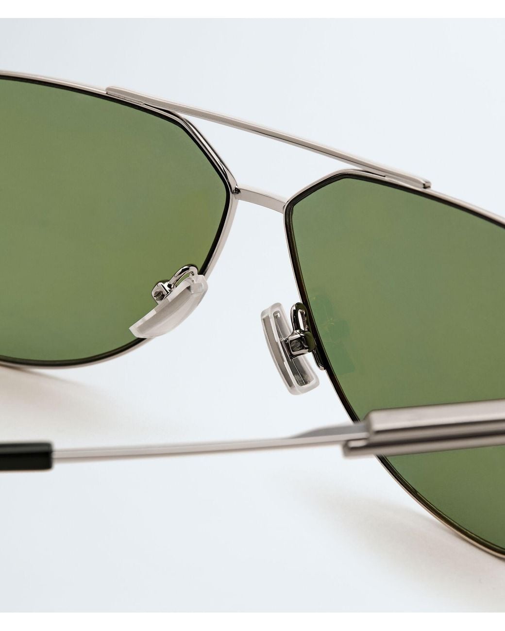 Bottega Veneta Green Aviator Sunglasses for men