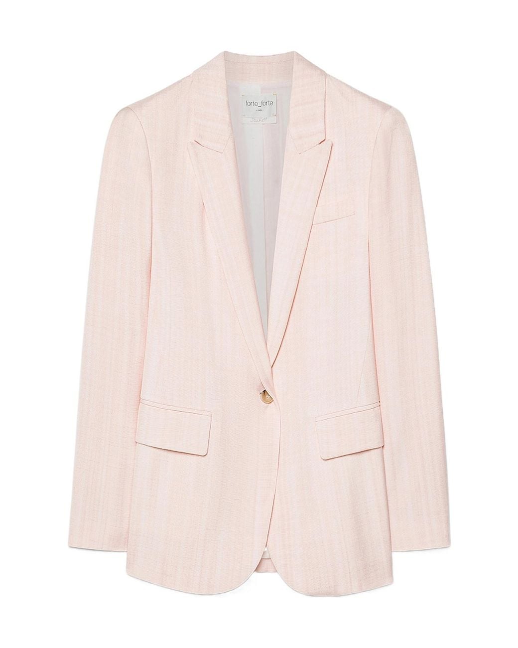 Forte_forte Pink Single-Breasted Blazer