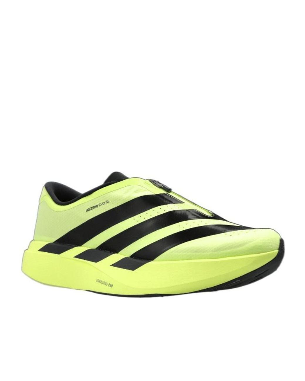 Adidas Yellow Adizero Evo Sl Zip Running Shoes for men