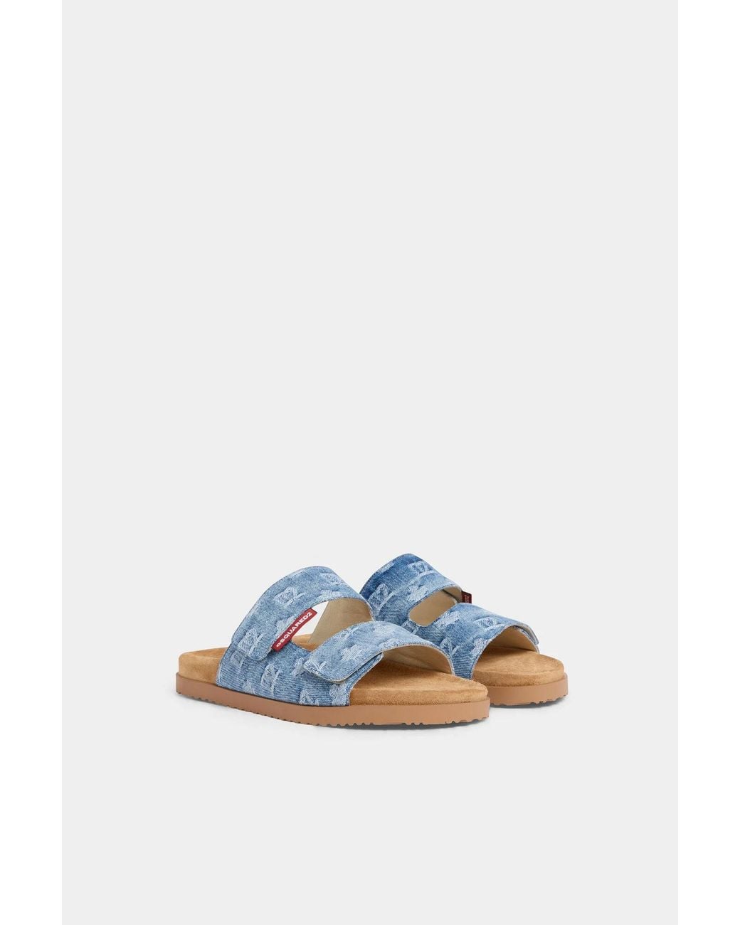DSquared² Blue D2 Monogram Sandals for men
