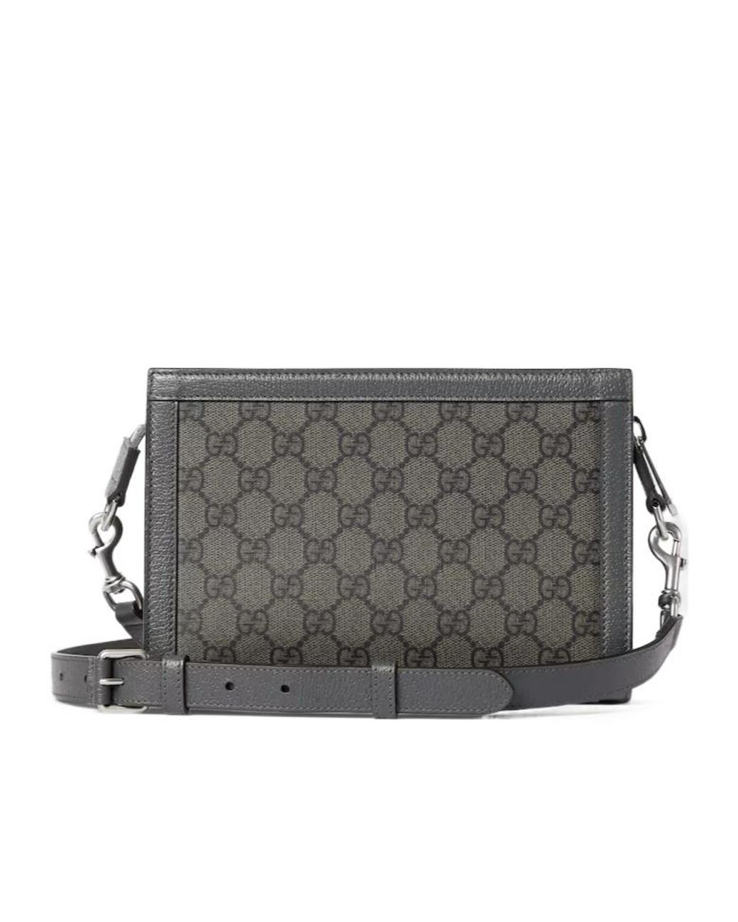 Gucci Gray Ophidia Super Mini Clutch Bag for men