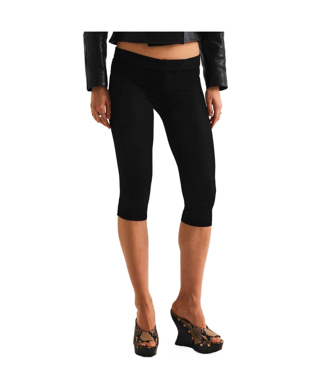 Magda Butrym Gray Solid Color Leggings