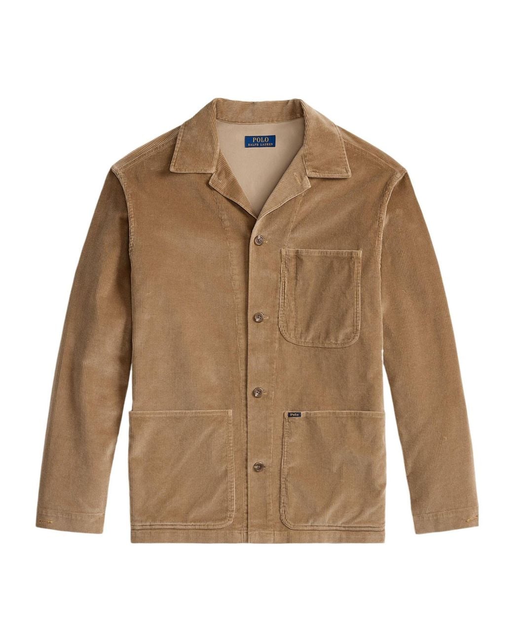 Polo Ralph Lauren Brown Corduroy Lapel Workwear Jacket for men