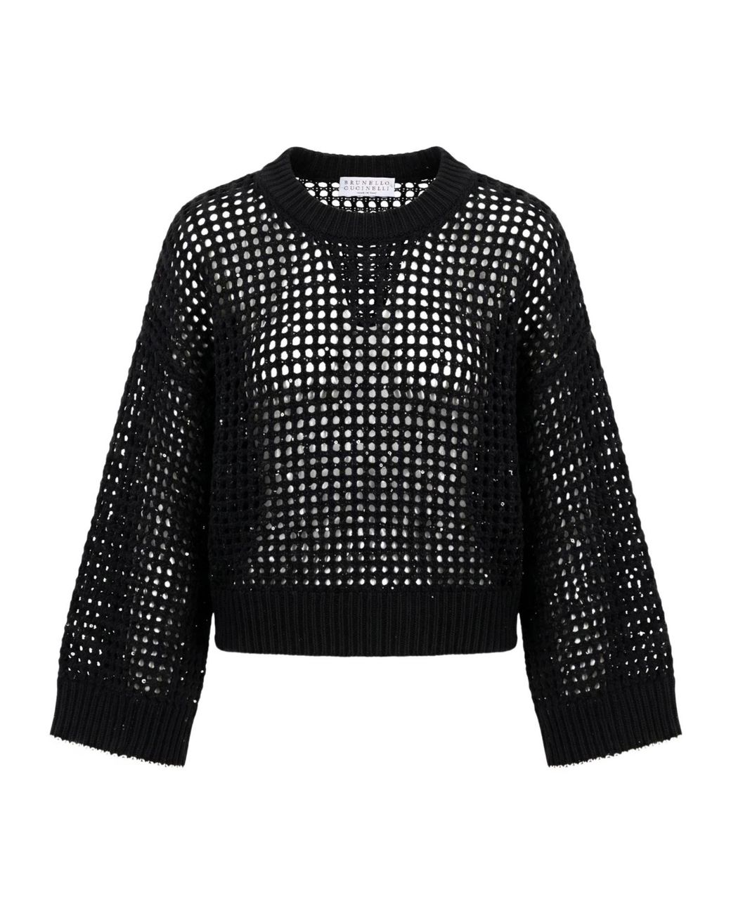 Brunello Cucinelli Black Two-Tone Jumpers