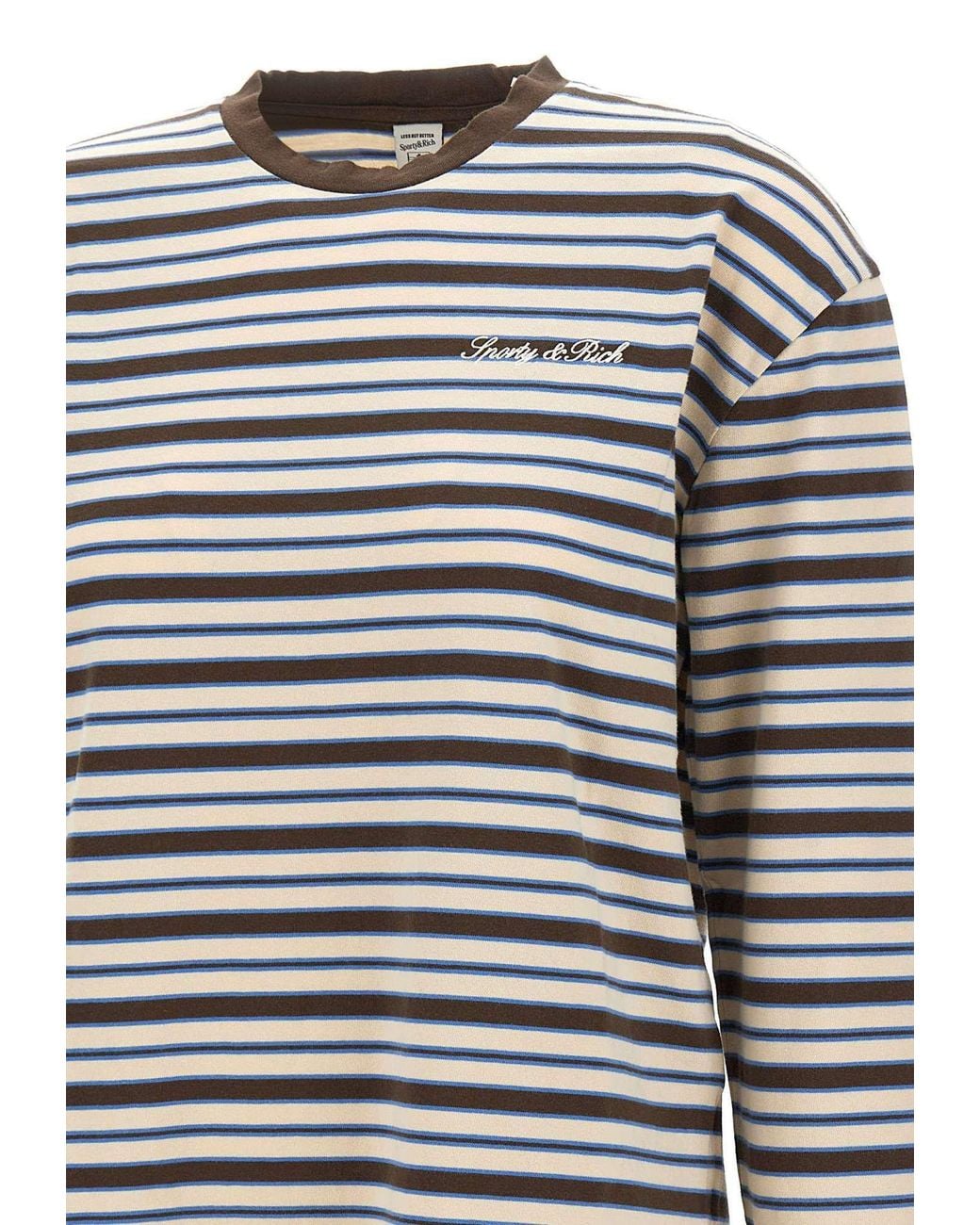 Sporty & Rich Gray Long-Sleeved T-Shirt