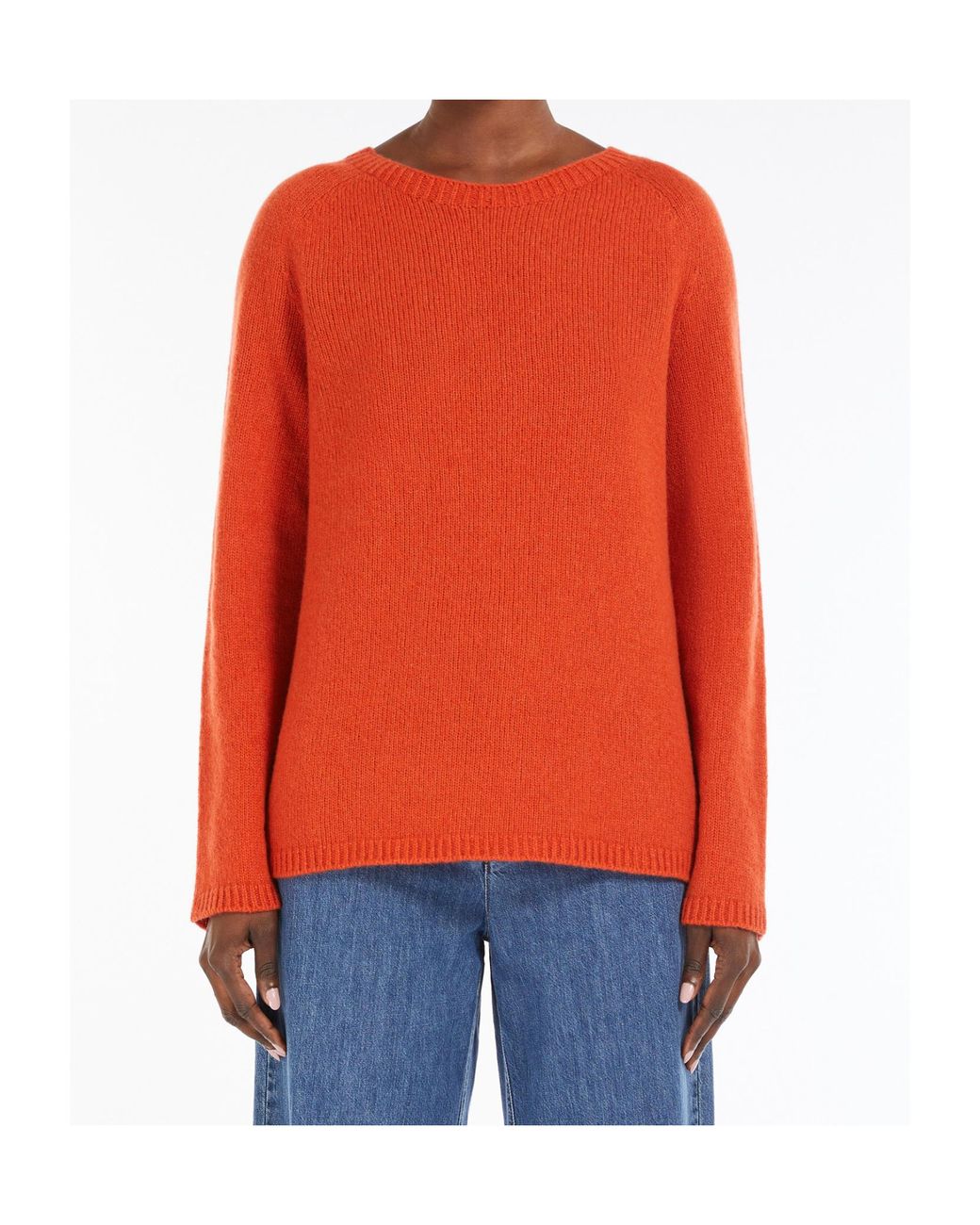 Max Mara Red Wool And Cashmere Jumper