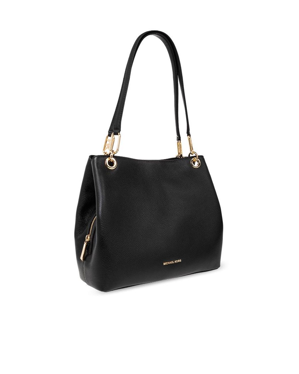 Pebbeld MICHAEL Michael Kors Kensington Large Pebbled Tote Bag in Black | Lyst UK