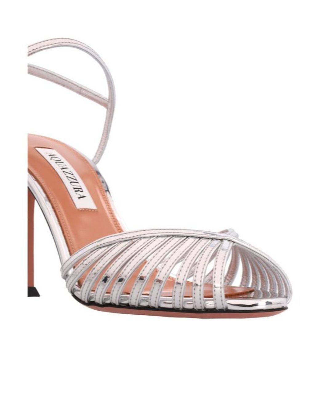 Aquazzura Metallic Strapped Heeled Sandals