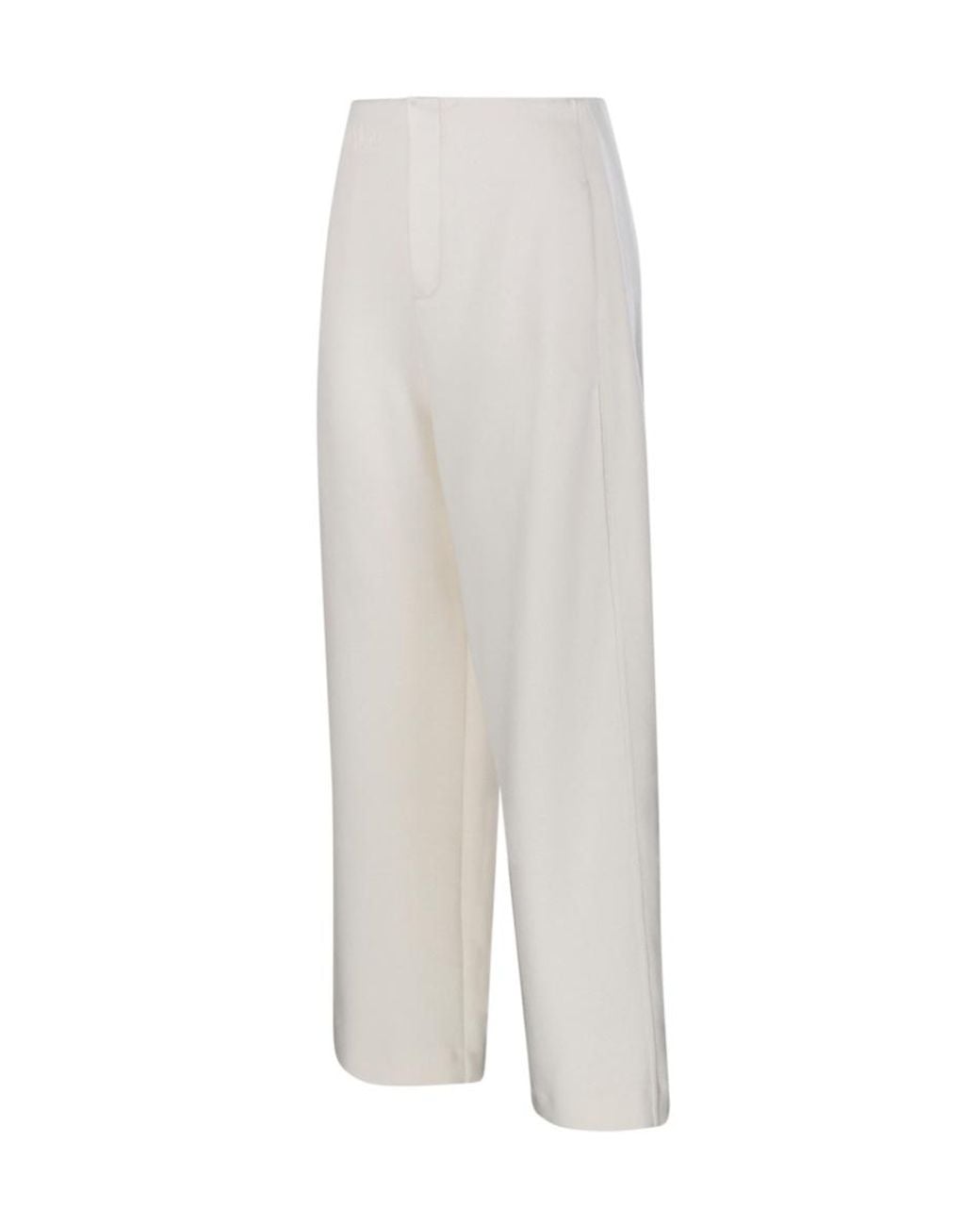 Max Mara White High-Waist Trousers