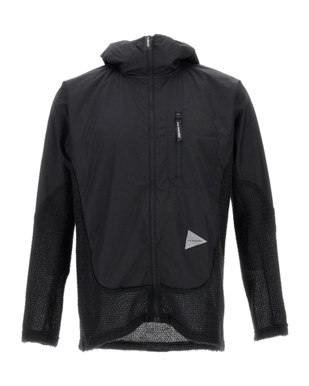 And Wander Blue Alpha Direct F/Z Hoodie for men