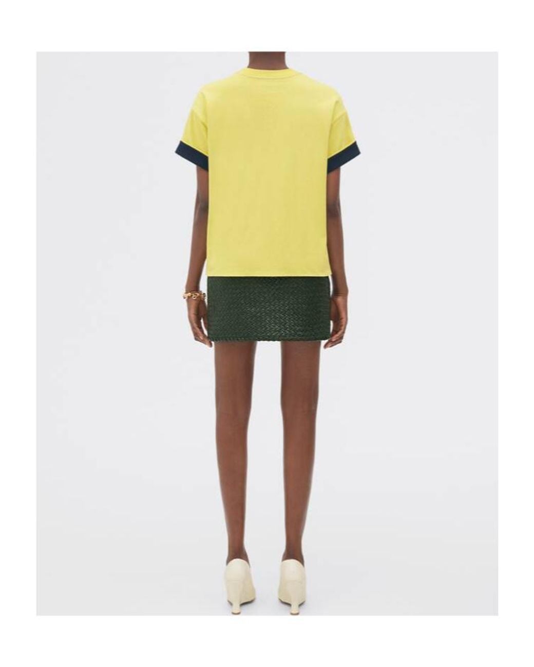 Bottega Veneta Yellow Double Short-Sleeved T-Shirt