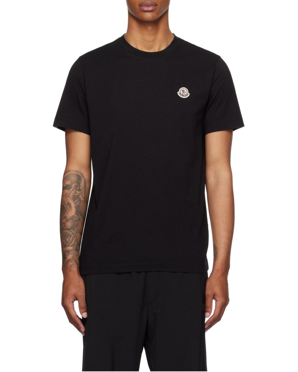Moncler Multicolor 3 Packs Logo Patch Crewneck T-Shirt for men